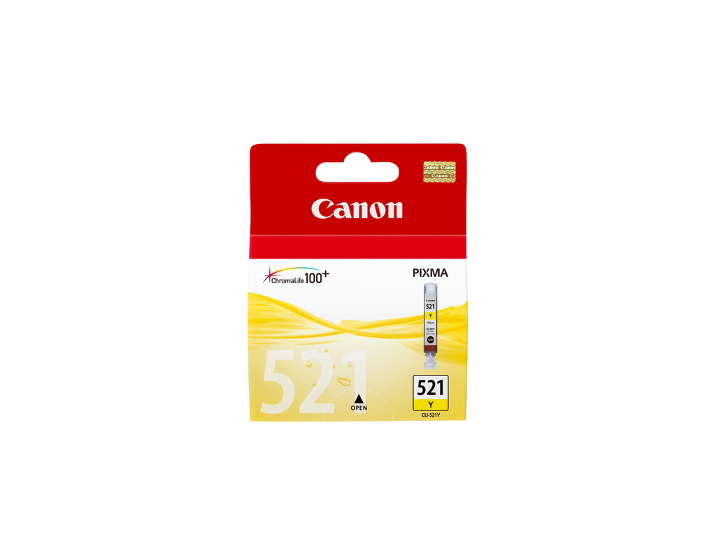 Tintenpatrone Canon CLI-521Y / 2936B001 Gelb, 510 Seiten