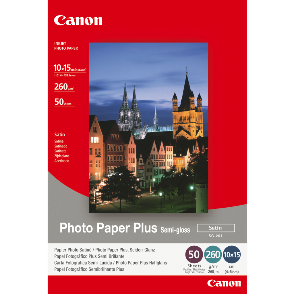 [1686B015] Fotopapier Canon SG-201 / 1686B015, 10x15, 50 Blatt