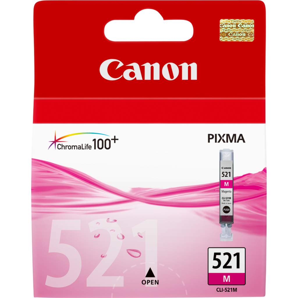 [2935B001] Canon CLI-521M / 2935B001 magenta ink cartridge, 480 pages