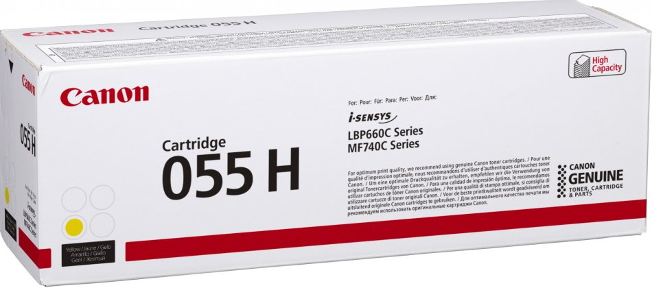 Canon 055H / 3017C002 yellow XL toner, 5,900 pages