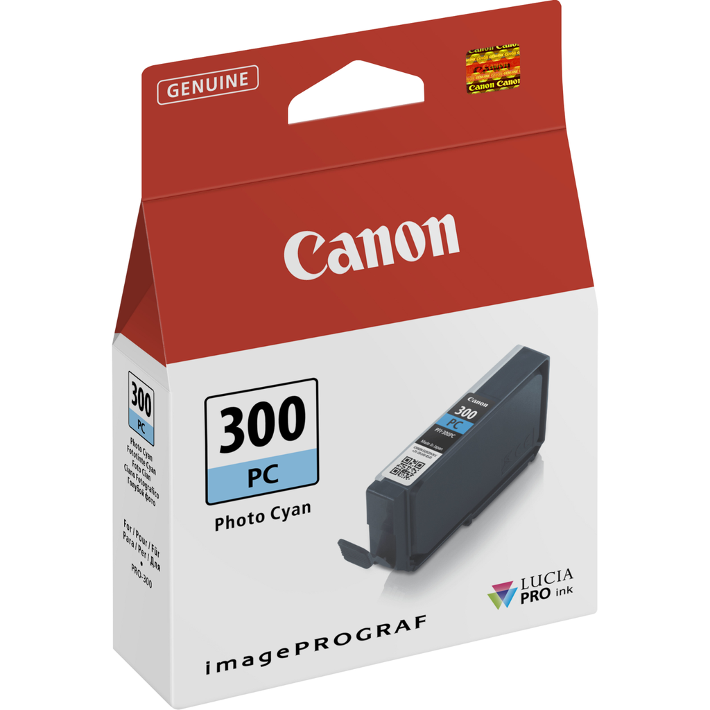 Cartouche d'encre Canon PFI-300 PC / 4197C001 cyan photo, 625 pages
