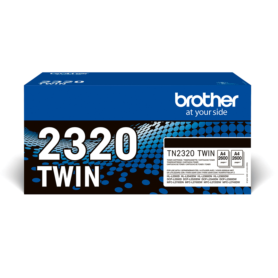 [TN2320TWIN] Pack 2 toners Brother TN-2320TWIN / TN2320TWIN noir XL, 2 x 2 600 pages