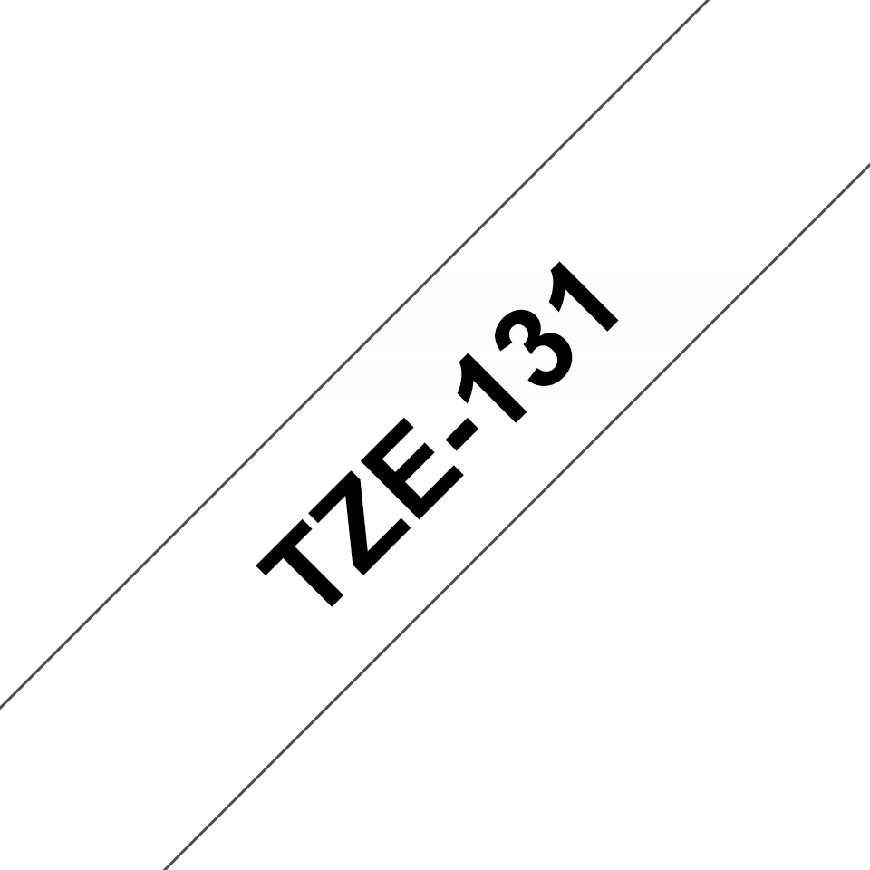 Brother TZe-131 / TZE131 laminated tape, black on clear, 12 mm x 8 m