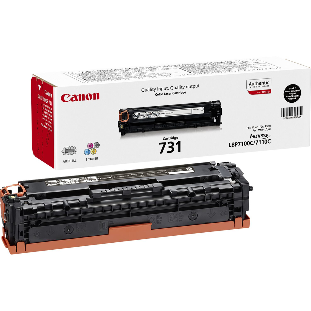 Canon 731 / 6272B002 black toner, 1,400 pages