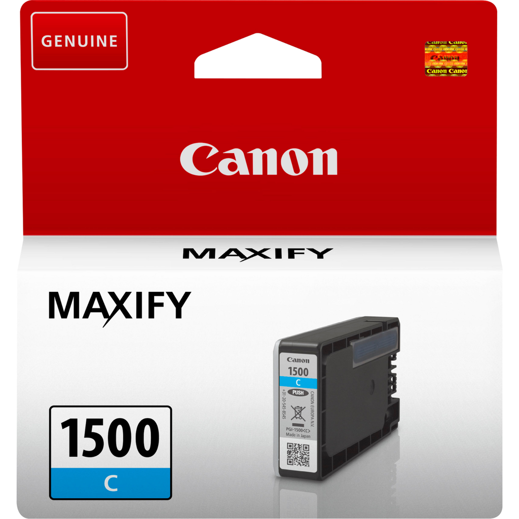 Cartouche d'encre Canon PGI-1500 / 9229B001 cyan, 45 ml