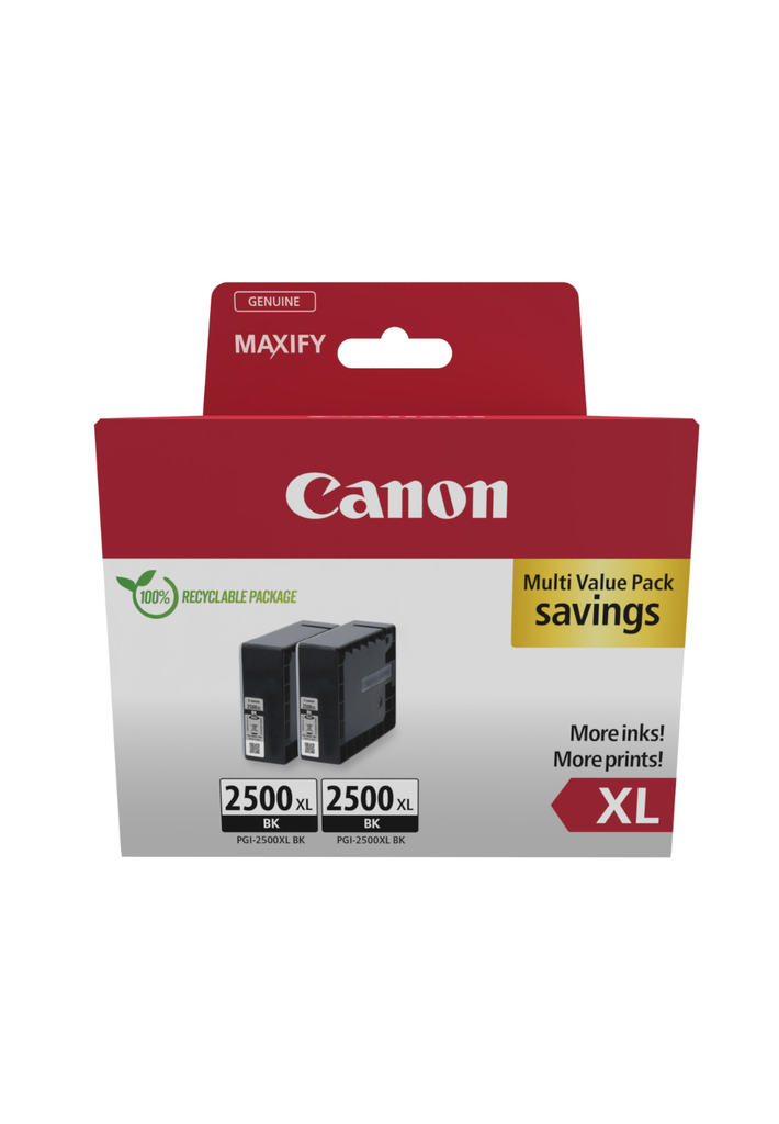 Canon PGI-2500XL / 9254B011 black XL ink 2-pack
