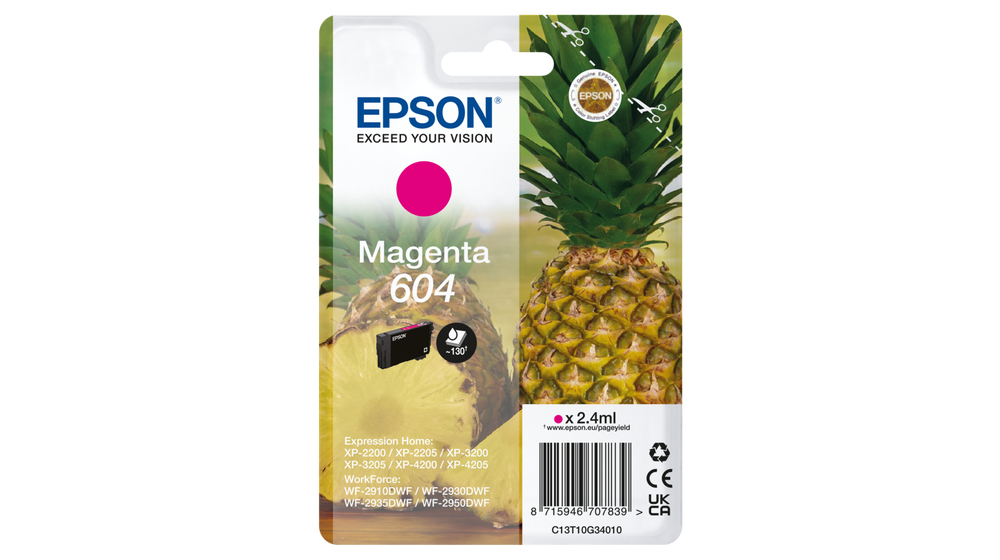 [C13T10G34010] Cartouche d'encre Epson T10G34 / C13T10G34010 magenta, 604 pages