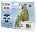 Cartouche d'encre Epson 26XL / C13T26364010 4 couleurs, 97 ml