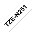 Brother Schriftband unlaminiert TZe-N251 / TZEN251, schwarz auf weiß, 24 mm x 8 m