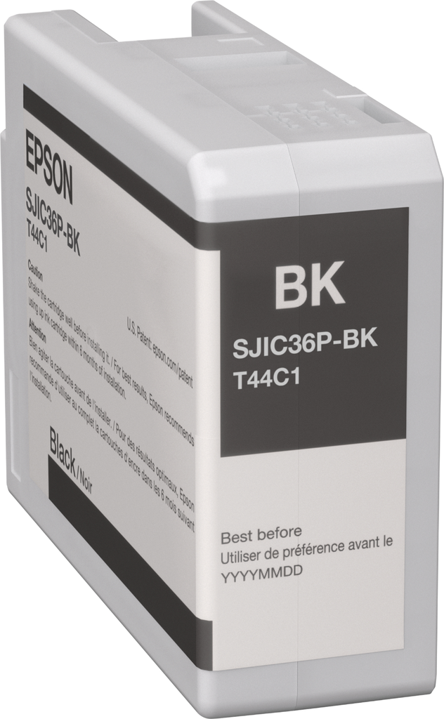 Cartouche d'encre Epson SJIC36PK / C13T44C140 noire, 80 ml
