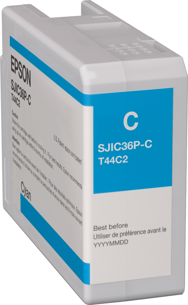 Cartouche d'encre Epson SJIC36PC / C13T44C240 cyan, 80 ml