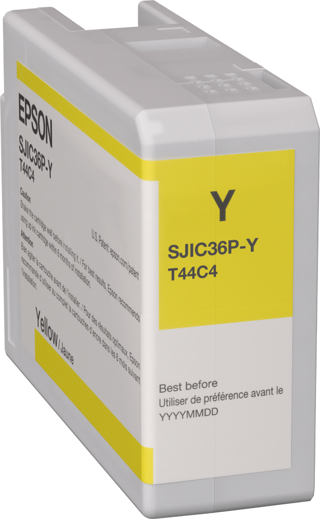 Epson SJIC36PY / C13T44C440 yellow ink cartridge, 80 ml