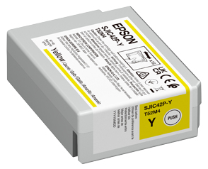 Cartouche d'encre Epson SJIC42P-Y / C13T52M440 jaune, 50 ml
