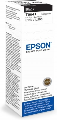Epson T6641 / C13T66414A black ink bottle, 70 ml