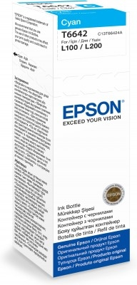 Epson T6642 / C13T66424A cyan ink bottle, 70 ml