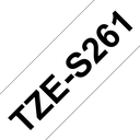 Brother Schriftband extra stark klebend TZe-S261 / TZES261, schwarz auf weiß, 36 mm x 8 m
