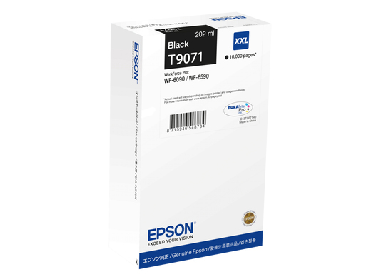 [C13T90714N] Cartouche d'encre Epson T9071N / C13T90714N noire XXL, 10 000 pages