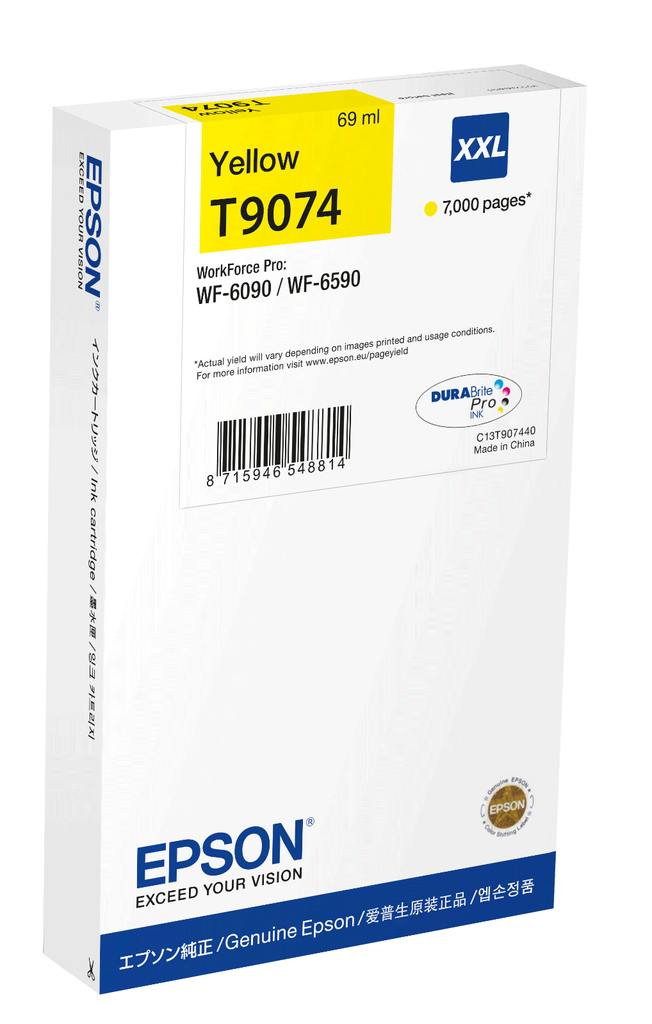[C13T90744N] Cartouche d'encre Epson T9074N / C13T90744N jaune XXL, 7 000 pages