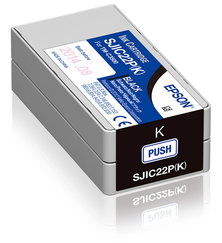 [C33S020601] Cartouche d'encre Epson SJIC22PK / C33S020601 noire, 326 ml