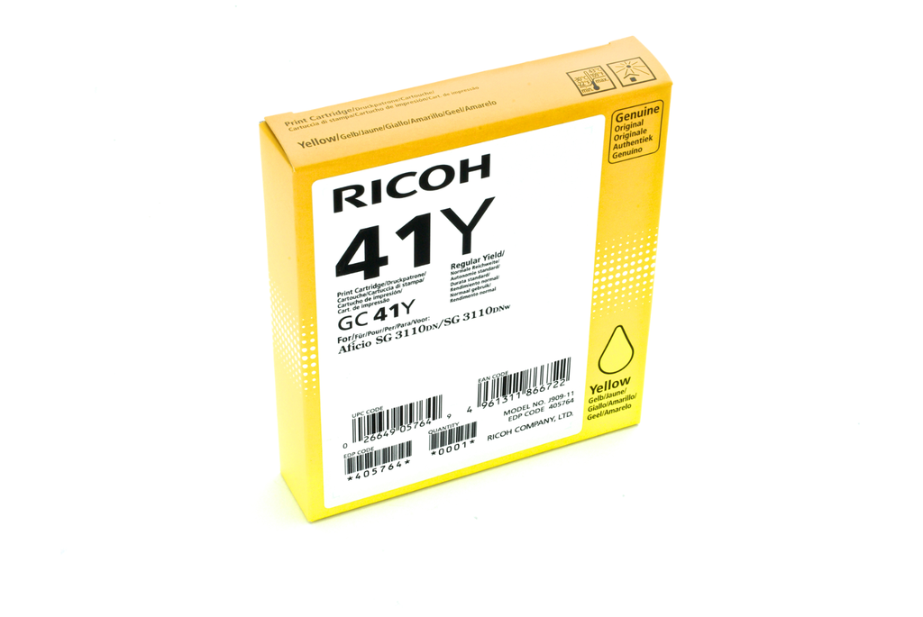 [405764] Tintenpatrone Ricoh GC41Y / 405764 Gelb