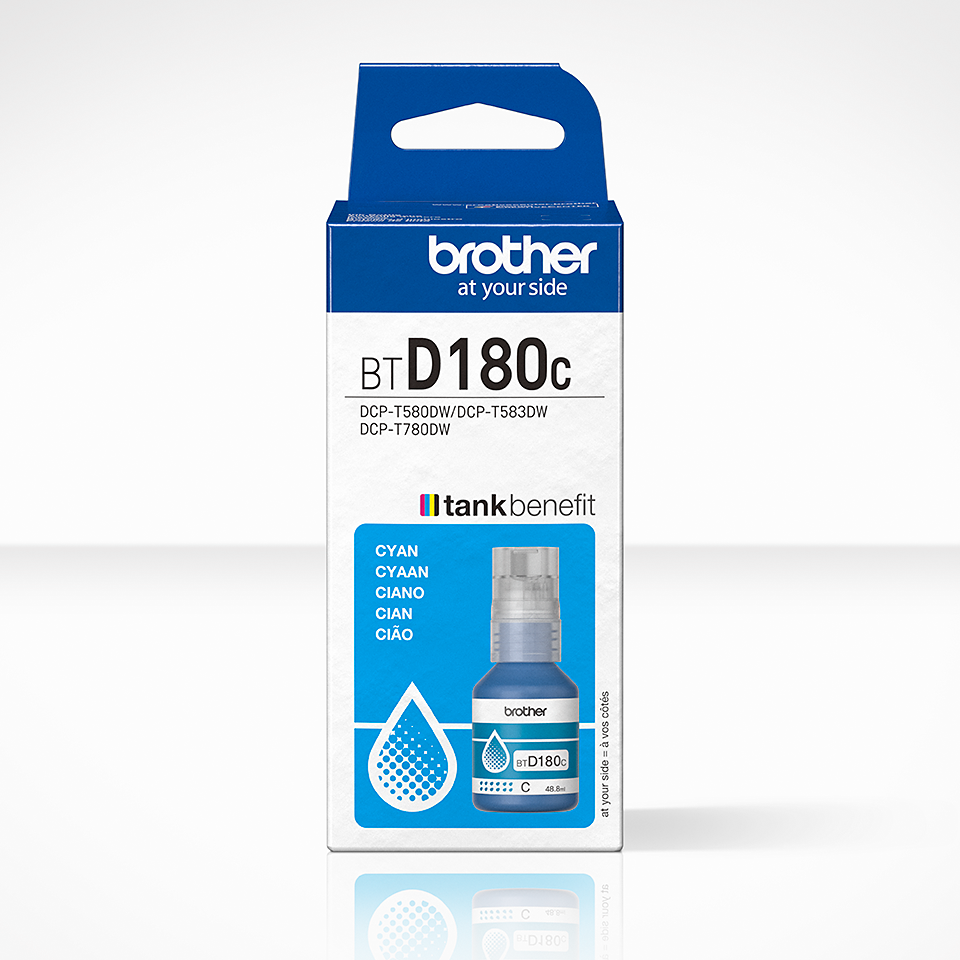 Brother Tintenflasche BT-D180C / BTD180C Cyan, 5.000 Seiten
