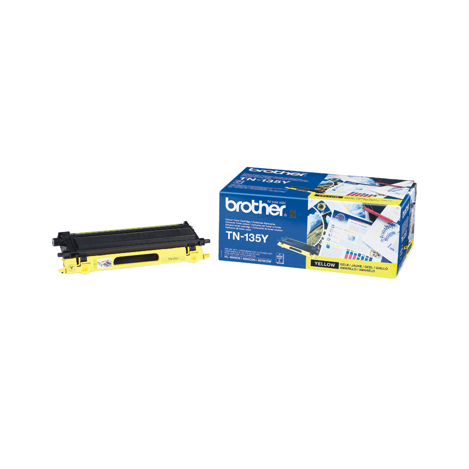Brother Toner TN-135Y / TN135Y Gelb XL, 4.000 Seiten