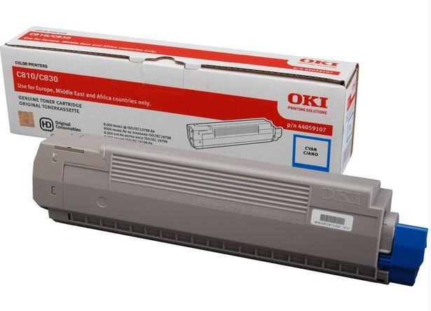 [44059107] OKI 44059107 cyan toner, 8,000 pages