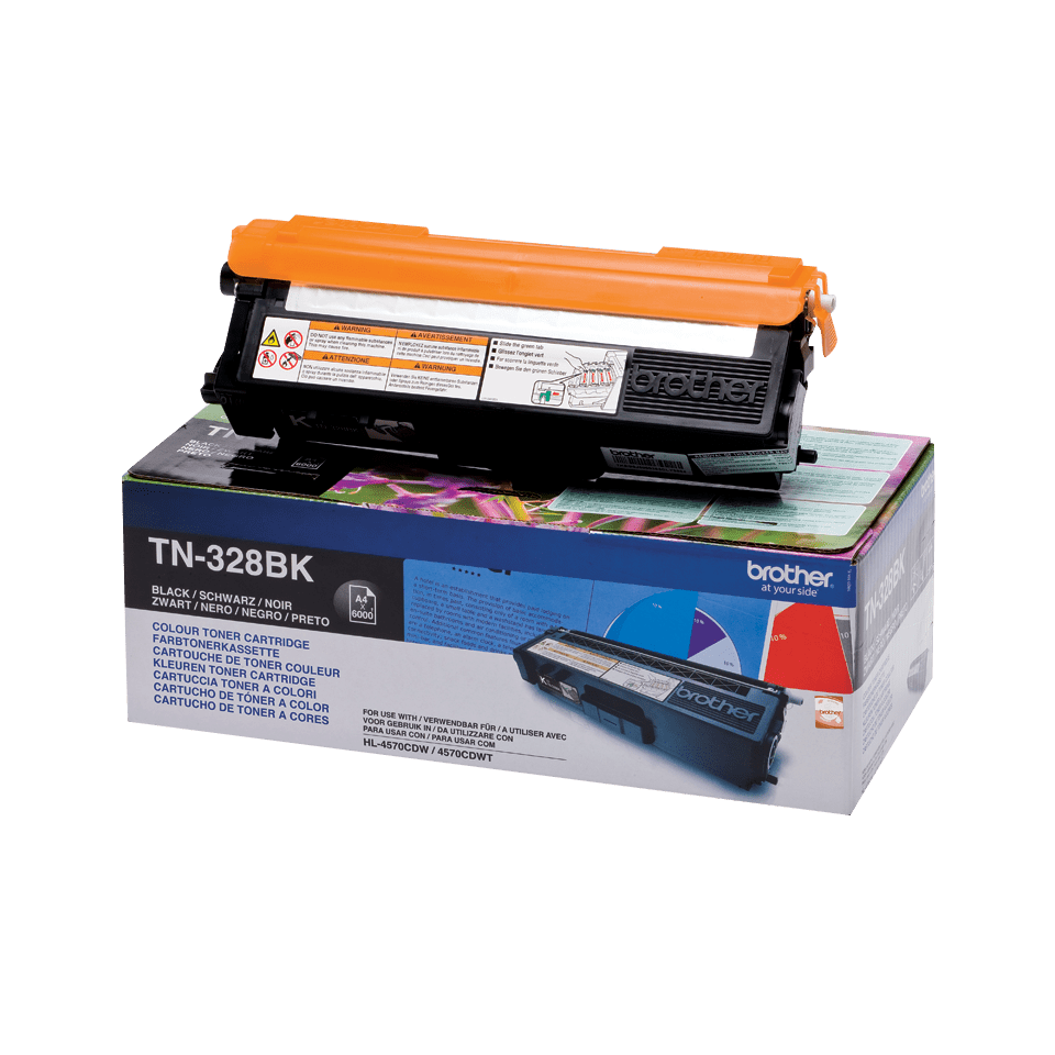 Brother Toner TN-328BK / TN328BK Schwarz XXL, 6.000 Seiten