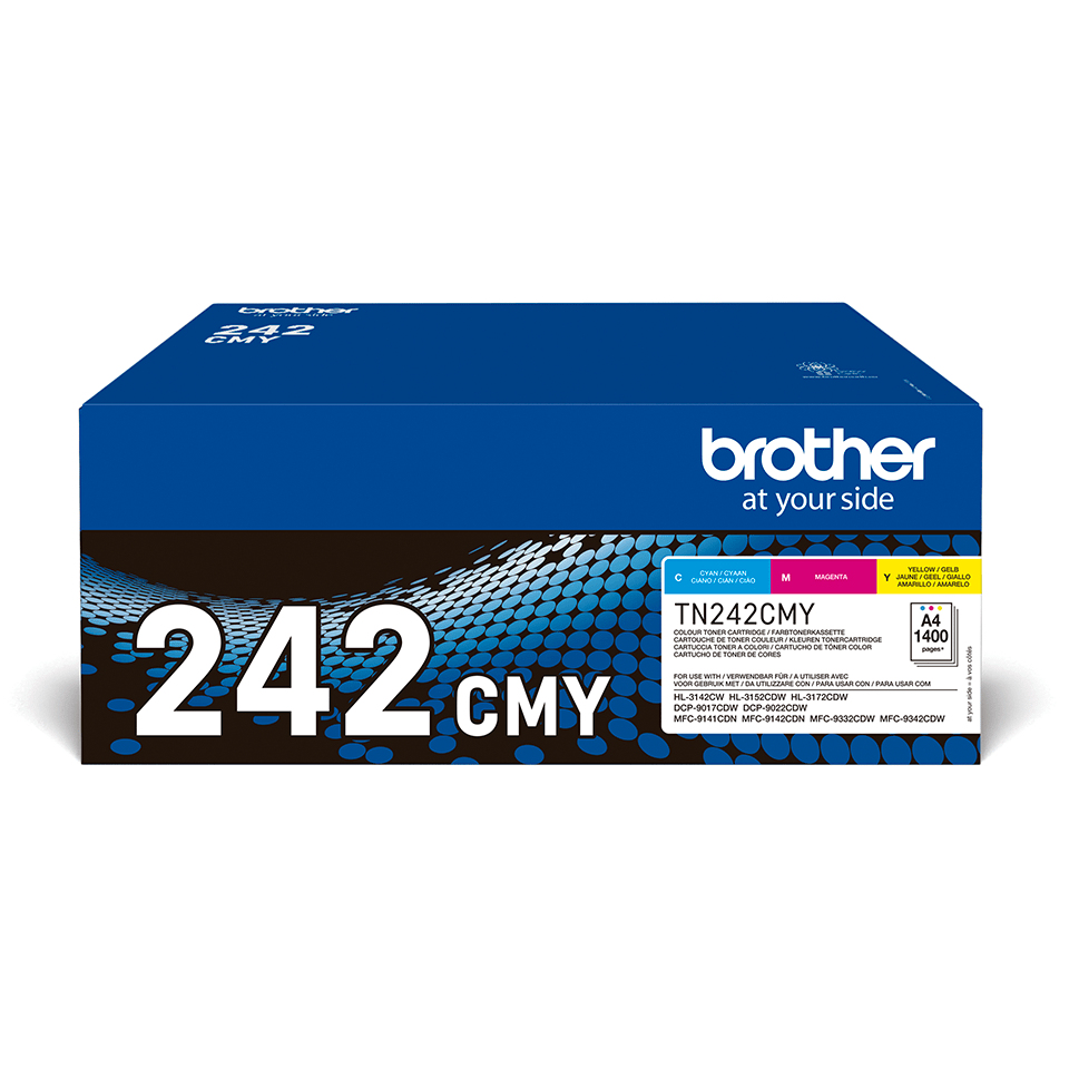 Brother Toner-Multipack TN-242CMY / TN242CMY, 3 Farben, 3 x 1.400 Seiten