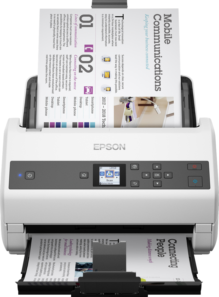 [B11B250401] Scanner de documents Epson WorkForce DS-870, A4, 65 ppm, recto verso, chargeur 100 feuilles