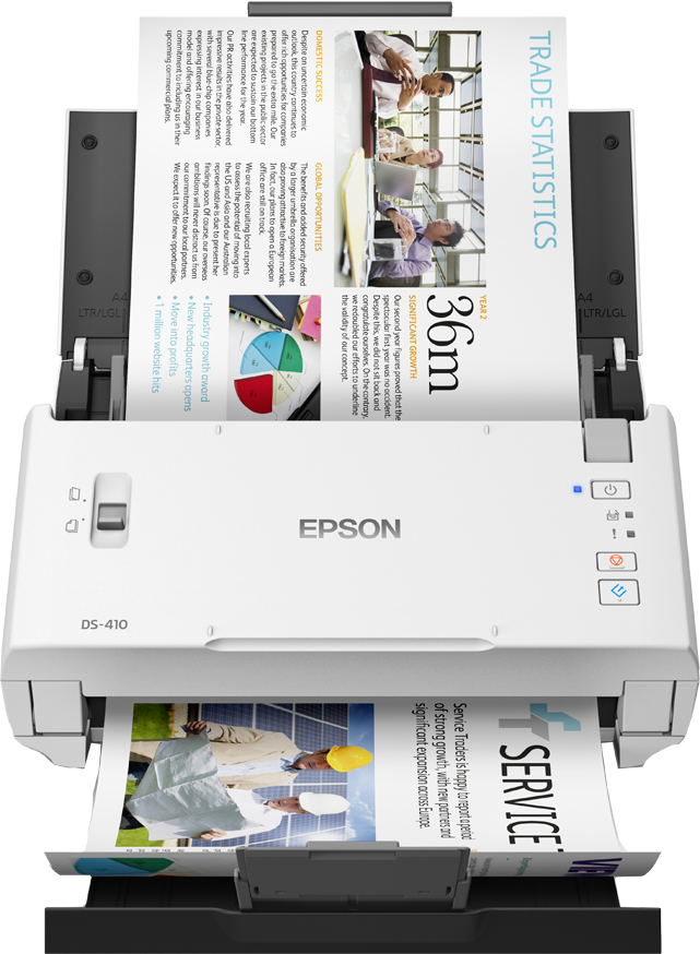 Epson DS-410 document scanner, A4, 26 ppm