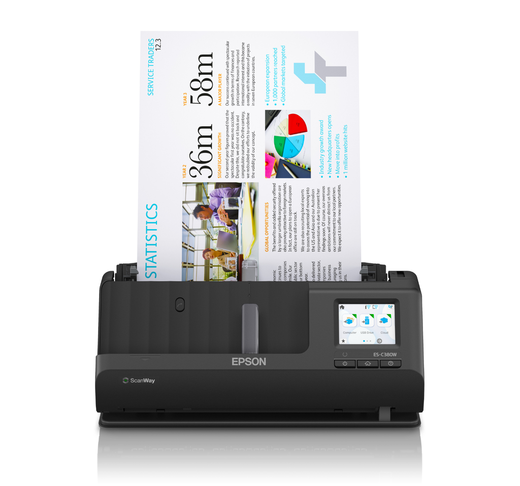 [B11B269401] Epson ES-C380W document scanner, A4
