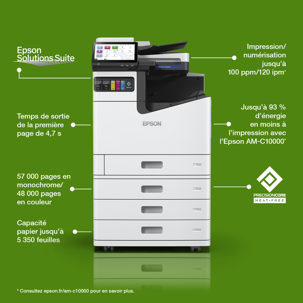 Epson AM-C10000 Farbtintenstrahl-Multifunktionsgerät, A4/A3, 100 S./Min., Duplex