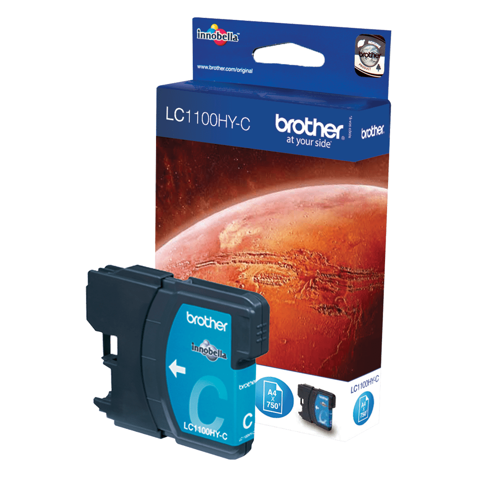 [LC1100HYC] Cartouche d'encre Brother LC-1100HYC / LC1100HYC cyan XL, 750 pages