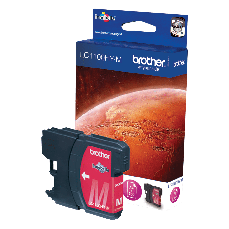 Brother Tintenpatrone LC-1100HYM / LC1100HYM Magenta XL, 750 Seiten
