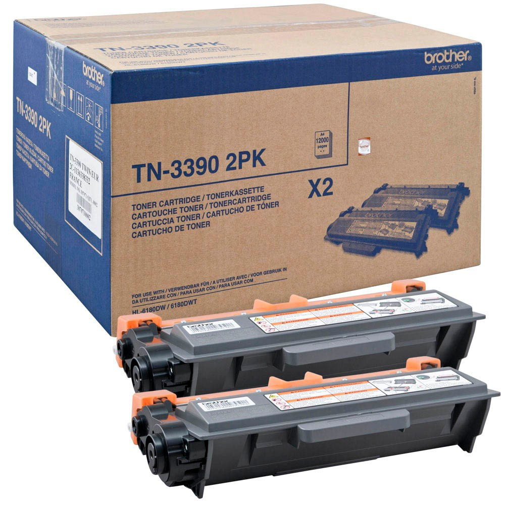 [TN3390TWIN] Brother TN3390TWIN black toner, 12,000 pages
