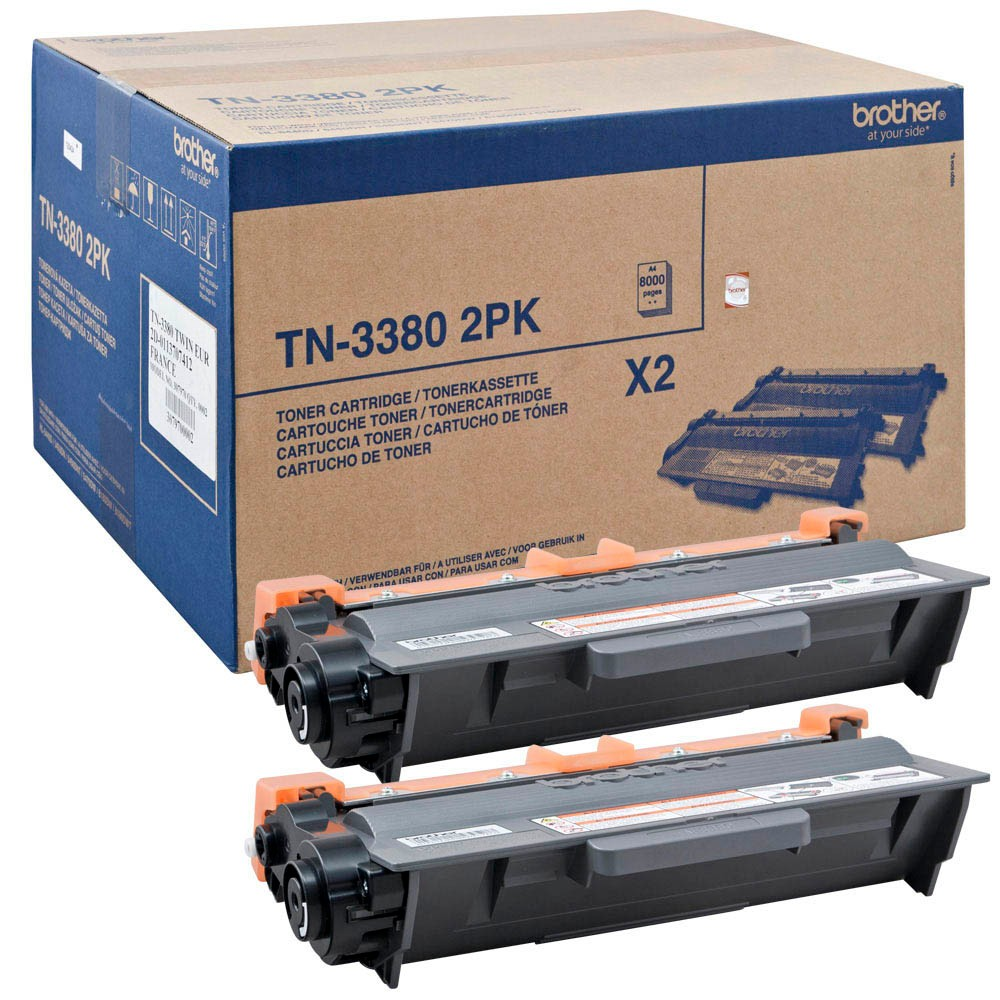 Toner Brother TN3380TWIN Schwarz, 8.000 Seiten