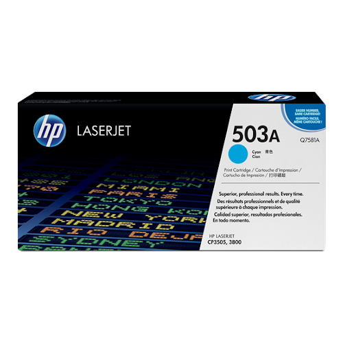 HP 503A cyan toner, 6,000 pages