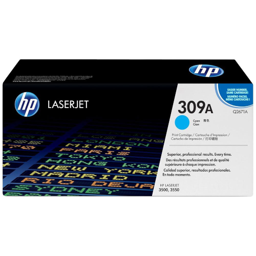 HP 309A cyan toner, 4,000 pages