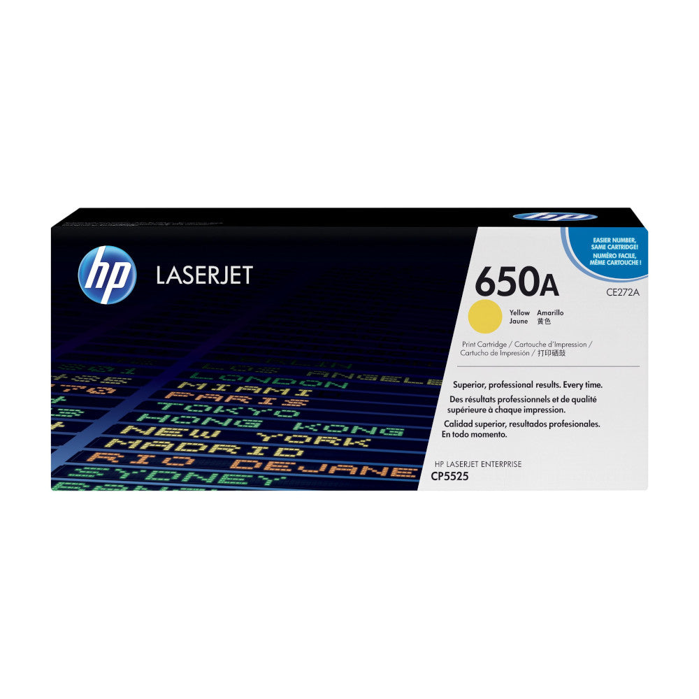 [CE272A] Toner HP 650A jaune, 15 000 pages
