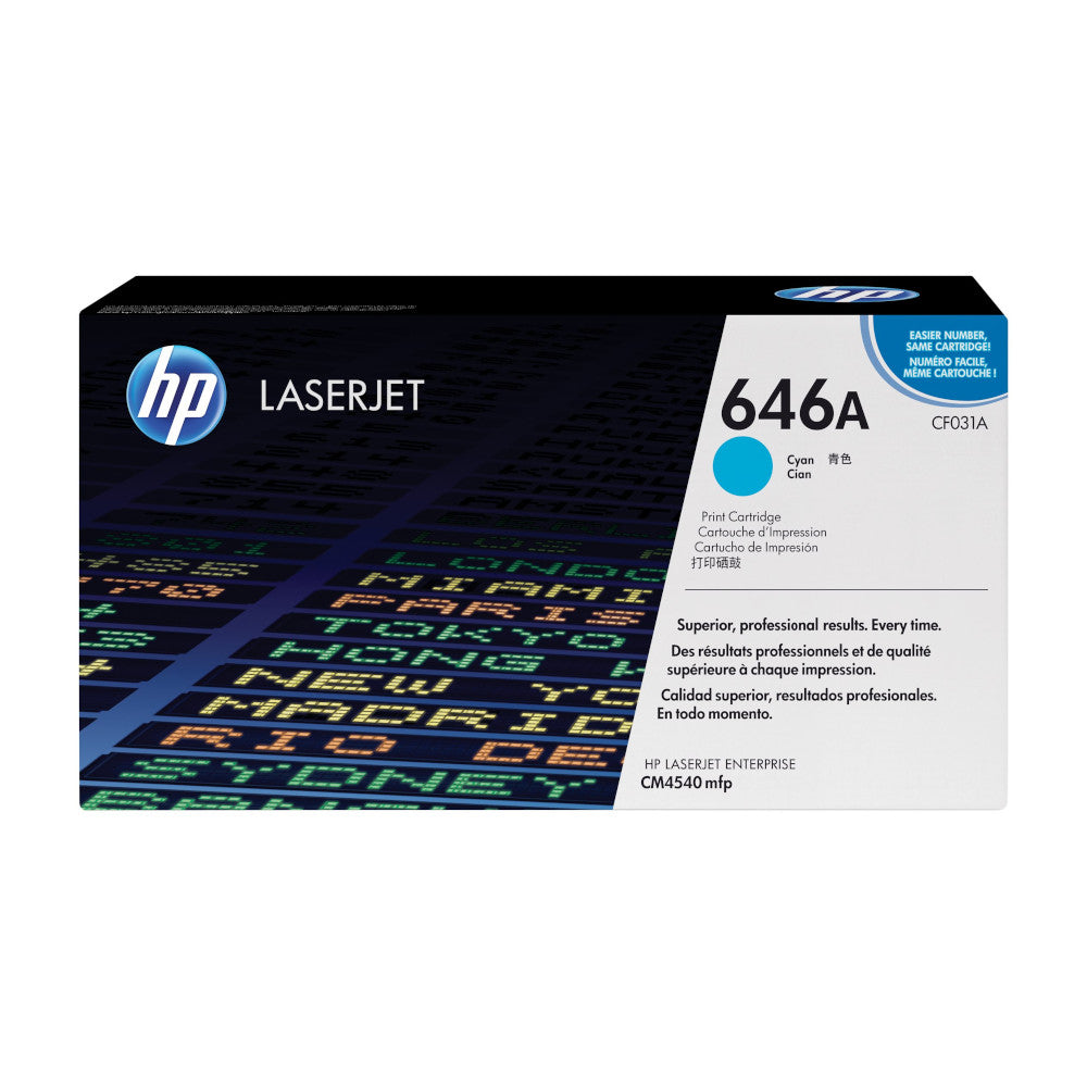 Toner HP 646A Cyan, 12.500 Seiten