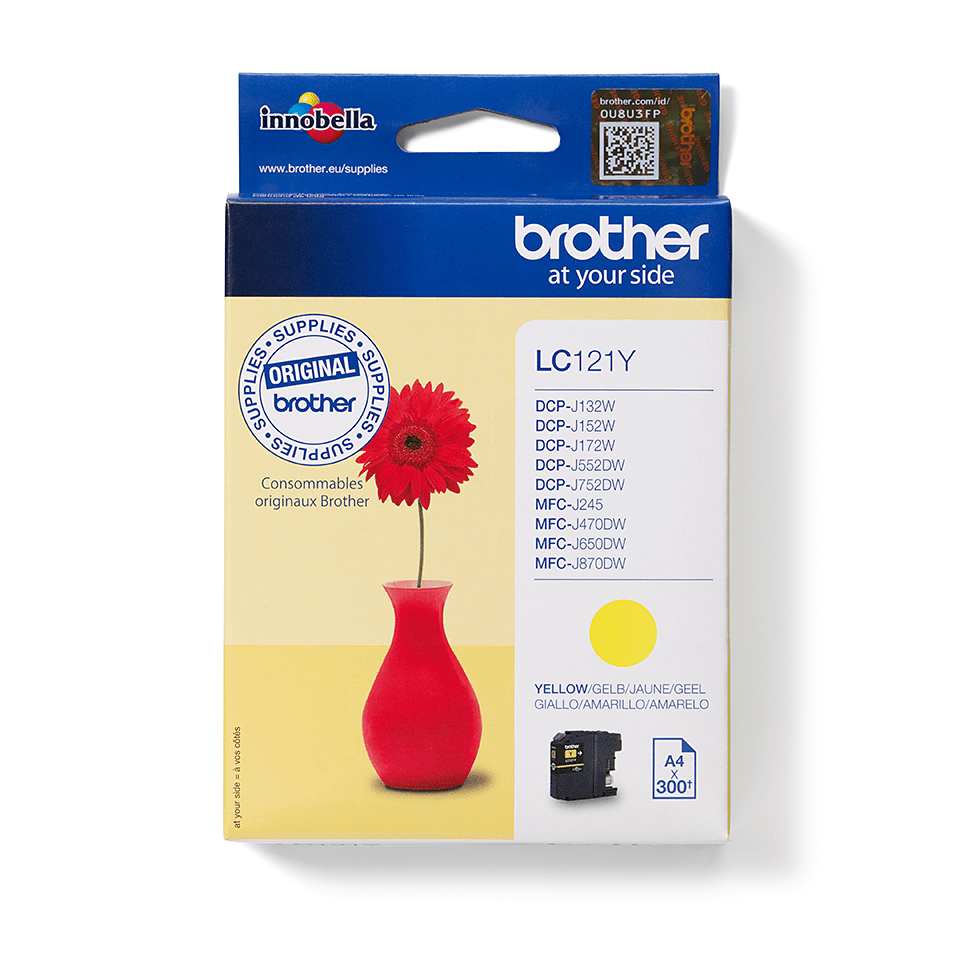 [LC121Y] Cartouche d'encre Brother LC-121Y / LC121Y jaune, 300 pages