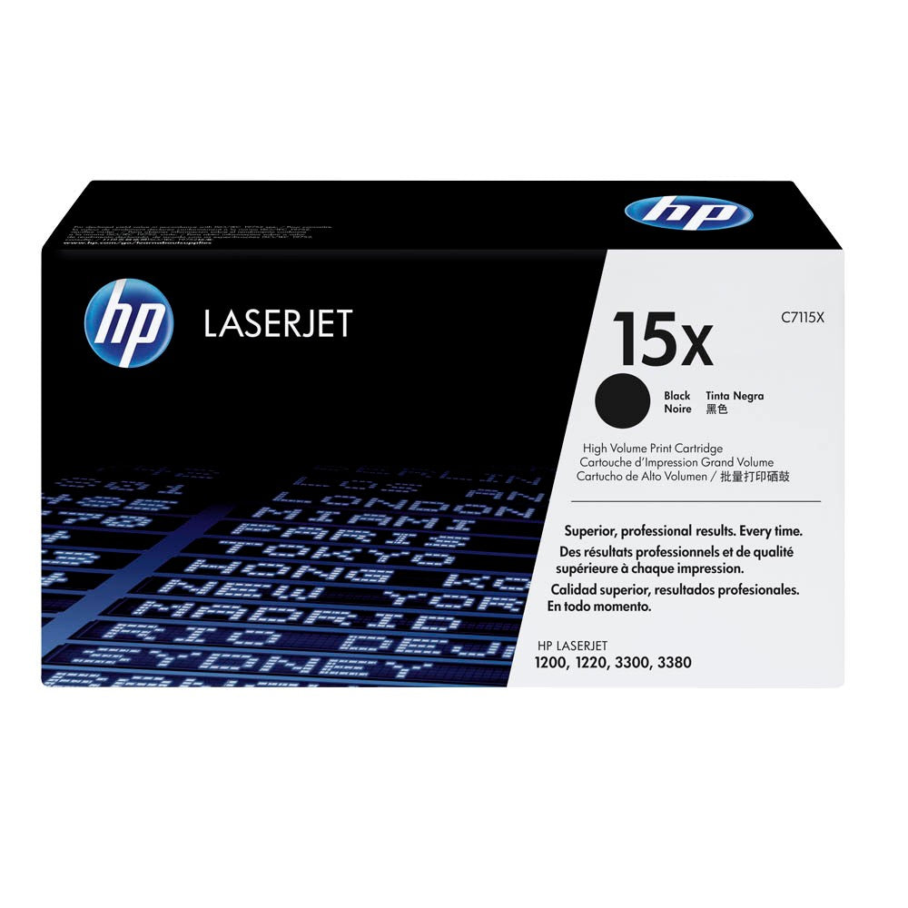 [C7115X] HP 15X black toner, 3,500 pages