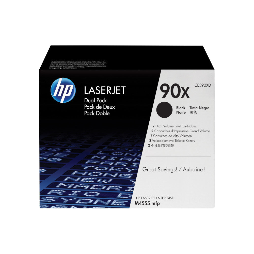 HP 90X black toner, 24,000 pages