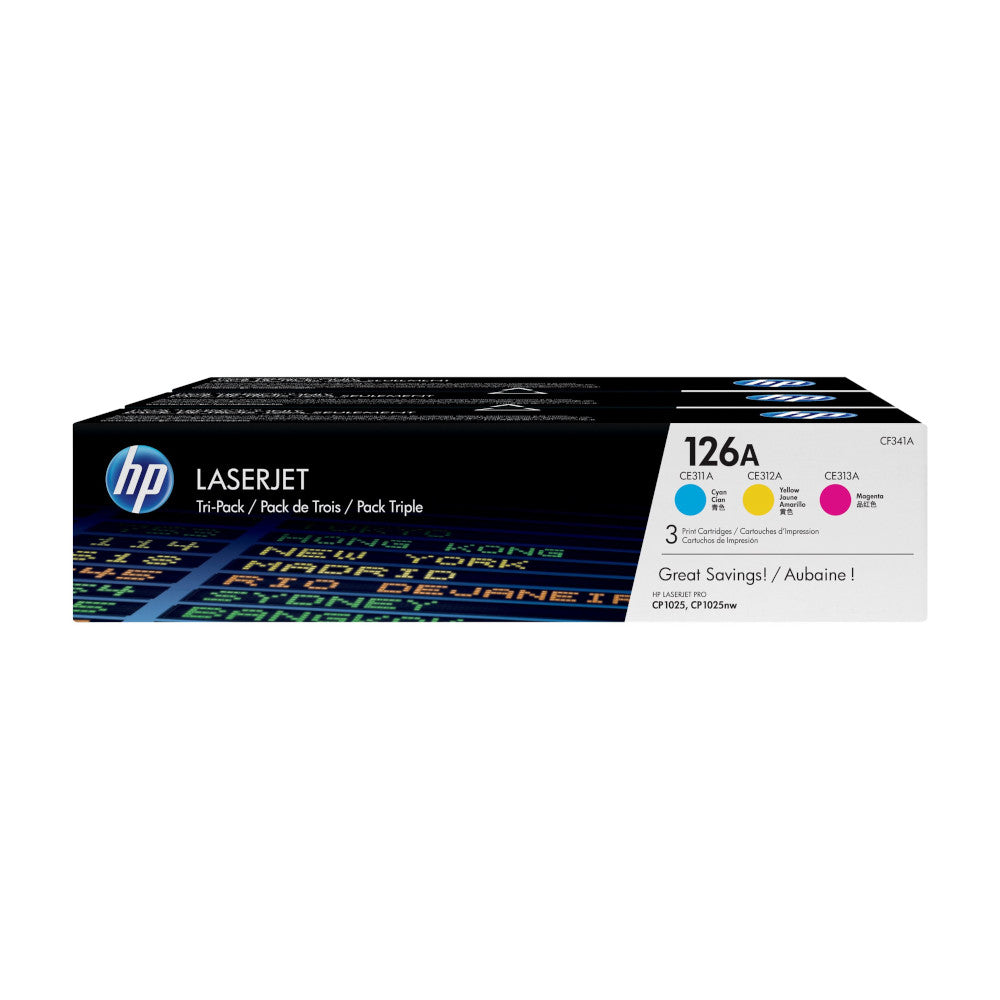 Pack HP 126A 4 couleurs, 1 000 pages