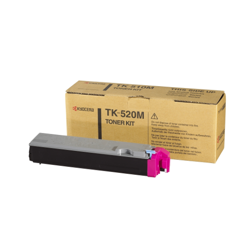 Kyocera TK-520M magenta toner, 4,000 pages