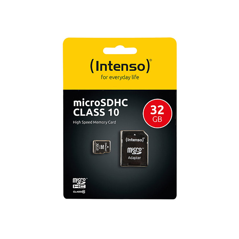 [3413480] Carte mémoire microSDHC Class 10 Intenso 3413480, 32 Go, adaptateur SD