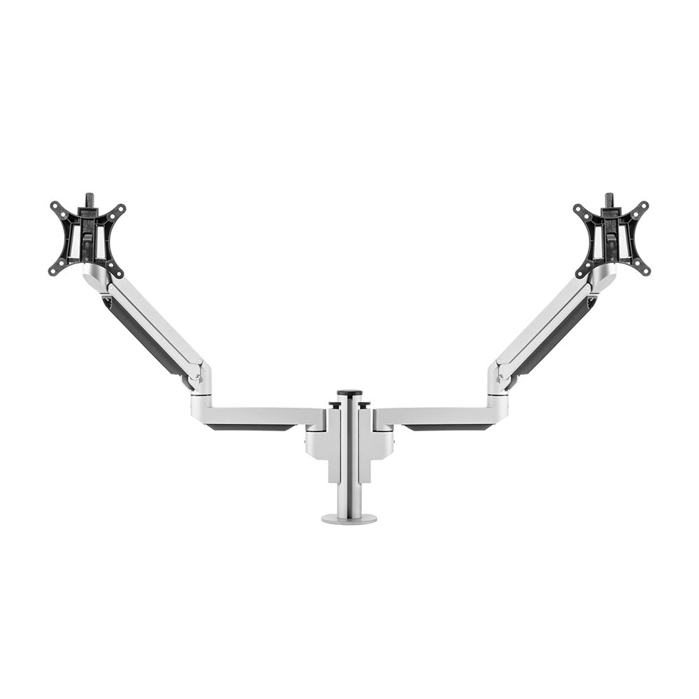 [BNEFG809416S] Bras support pour deux écrans Bakker Elkhuizen Premium Office Dual Modular, 19 à 32 pouces, argent