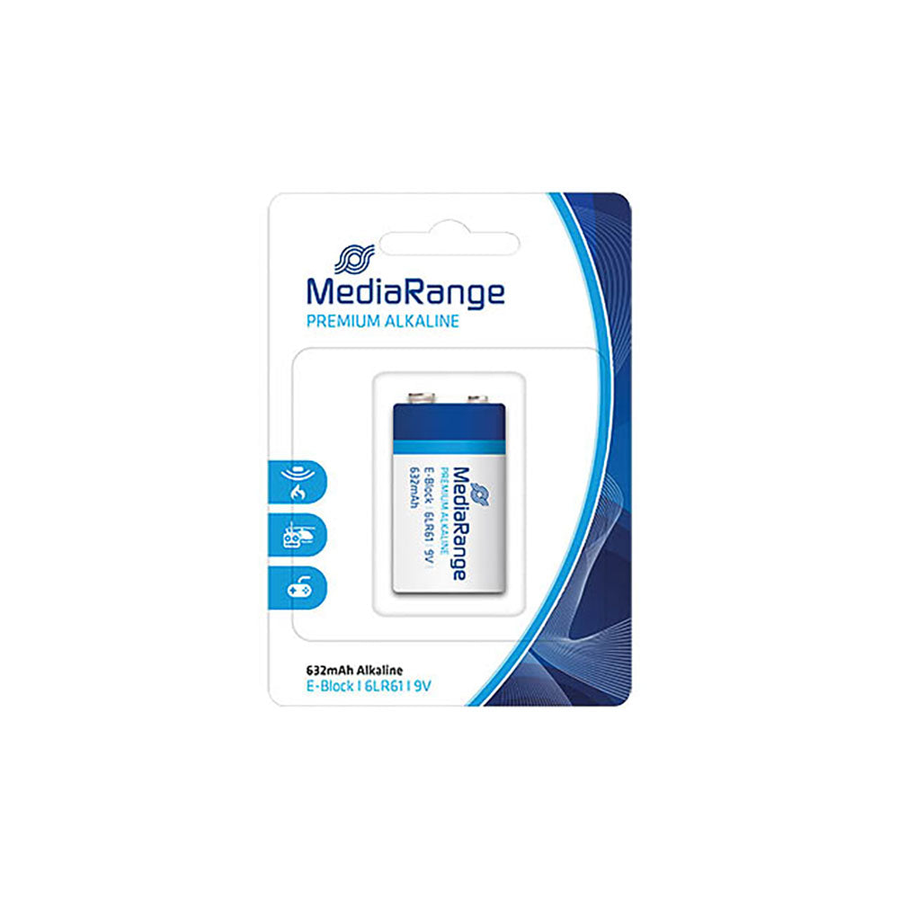 [MRBAT107] MediaRange MRBAT107 9 V alkaline battery, 6LR61