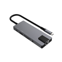 ProXtend USBC-MULTI10-001 10-in-1 USB-C multiport hub, 4K HDMI, RJ-45, 100 W PD